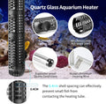 Aquarium Heater 300W Upgraded Fish Tank Heater With Leaving Water Automatically Stop Heating And Advanced Temperature Co