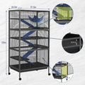 Garvee Metal Small Animal Cages, 58" h Large Ferret Nation Cage with Hammock, 7 Removable Platforms for Sugar Glider, Gu