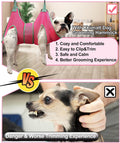 Kkiimatt Dog Grooming Hammock, Medium Hanging Harness Holder Hanger for Nail Clipping,Nail Trimming Hammock,Dog Sling Restraint with Thick Fabric Neck Support for Claw Care