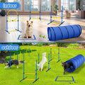 Dog Agility Course Backyard Set，Dog Agility Equipment, Dog Obstacle Course Backyard With 2-Set Agility Hurdle ，Jump Ring