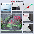 hygger Aquarium Bubble Bar, 9.8" Ultra-Fine Quiet Fish Tank Bubble Wall