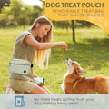 Puppy Dog Treat Pouches for Pet Training Treat Bag, Dog Walking Fanny Pack with Carabiner, Built-in Poop Bag Dispenser &