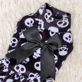 CuteBone Turtleneck Dog Velvet Dress Halloween Puppy Skirt Costume Pet Clothes Cat Apparel with Bow Hair Rope for Small 