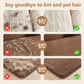 Upgraded Pet Hair Removal Gloves - Electrostatic Grooming Five-Finger Reusable Fur Remover with Snug Elastic Wrist for D