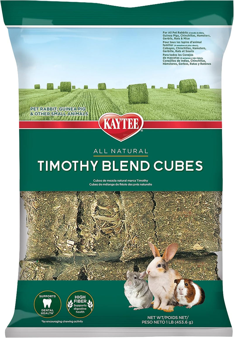 Kaytee Timothy Hay Blend Cubes for Rabbits, Guinea Pigs & Chinchillas