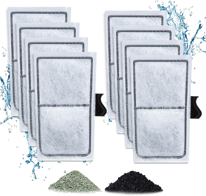 8 Pack Filter Cartridges for Filter, Replacement Filter Cartridges for Top Fin EF-S Element and BF5 BETTAFLO