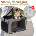 Soft-Sided Cat Dog Pet Travel Carrier Airline Approved, Medium Gray