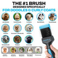 The Doodle Brush Slicker Dog Brushes Curly Coat Detangler, Single Head