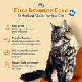 Pet Wellbeing Core Immune Care for Cats of All Ages - Daily Antioxidants, Immune Support, Collagen, Glutathione, Vitamin E - Veterinarian-Formulated Holistic Supplement 3.7 oz (105 g) Powder