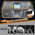 57" Wide Dog Car Barrier with Window & Steel Frame, Universal Fit for Cars,SUVs,and Trucks, Car Barrier for Escape-Proof