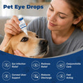 Dog Eye Drops | Dog Eye Infection Treatment | Flush Irritants & Reduce Redness, Watering & Discharge | Sterile Solution 