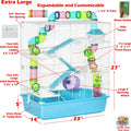 Extra Large 23" Multi-Tiers Hamster Palace Gerbil Habitat Mouse Cage