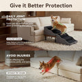 Dog Stairs for Dogs, 2-in-1 Wooden Foldable Ramp & Ottoman for Couch Bed