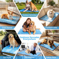 Dog Cooling Mat, Large Cooling Pad for Dogs Cats, Portable Self Cooling Dog Bed Cooling Blanket, 40" x 28" Washable Summer Pet Mat, Indoor Outdoor Green Pet Cooling Mat for Hot Summer