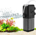 AQQA Submersible Aquarium Filter, Adjustable Flow with Aeration System