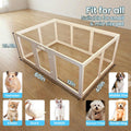 Transparent Indoor Dog Playpen with Safety Lock, Indoor Dog Fence for Small & Medium Pets | Secure, Stylish, Easy Clean 