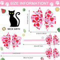 Talltalk 40 Pcs Summer Hawaiian Dog Bow Ties Luau Collar Bows for Dogs Tropical Fruit Puppy Bowties with Plastic Buckle Adjustable Grooming Collar Accessories for Small Medium Cat Pet Holiday Costume