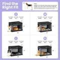 Lesure Shown on TODAY Show Soft Collapsible Dog Crate - 42 Inch Portable Travel Crate for Extra Large Dogs Indoor & Outdoor, 4-Door Foldable Pet Kennel with Mesh Windows, Black