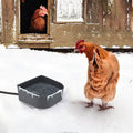 NAMSAN Small Heated Water Bowl for Cats Outdoor, 1L Heated Dog Bowl, Hanging Chicken Water Heater, Provides Drinkable Wa