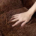 EHEYCIGA Fluffy Dog Crate Bed, Plush Extra Large Dog Pillow