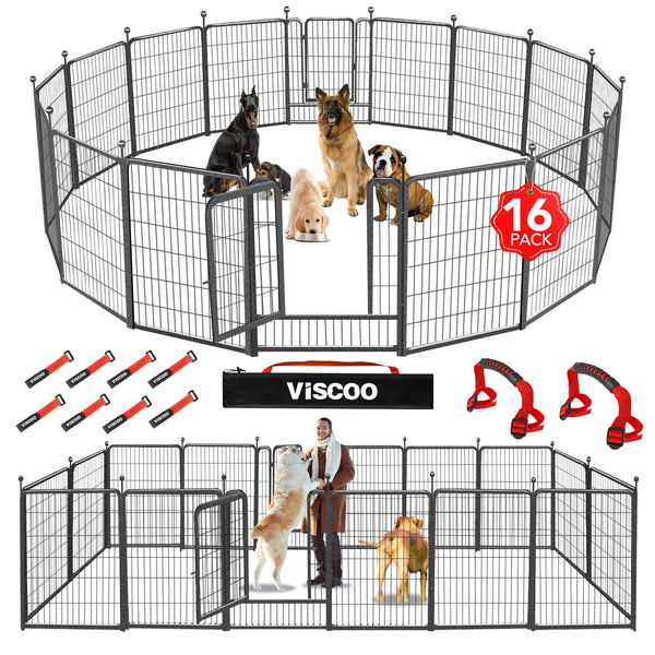VISCOO Dog Playpen Outdoor, 16 Panels 40