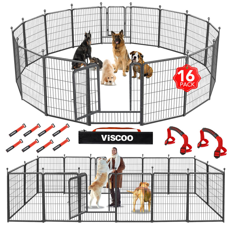 VISCOO Dog Playpen Outdoor, 16 Panels 40