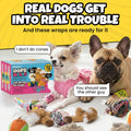 Vet Wrap for Dogs – Funny Dog Bandage for Wounds - 12 Pack of 2" Self-Adhesive Vet Tape - Breathable Pet Wrap Bandage for Hot Spots & Injuries, Dog First Aid Kit Supplies - Oops Wraps by Rubyloo
