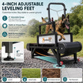 Dog Treadmill with Pin-Hinged Track & 3-Layer Shock Absorption
