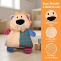 Squeaky Stuffed Dog Toy Small, No-Stuffing Crinkle Paper Dog Toy
