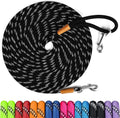 Long Dog Leash Reflective Rope Training Lead 15ft 30ft 50ft Check Cord