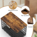 GooComfy Dog Crate Topper for 36'' Dog Cage, Dog Kennel Topper Wood Countertop, Foldable Dog Crate Table Top (Crate Not Include)