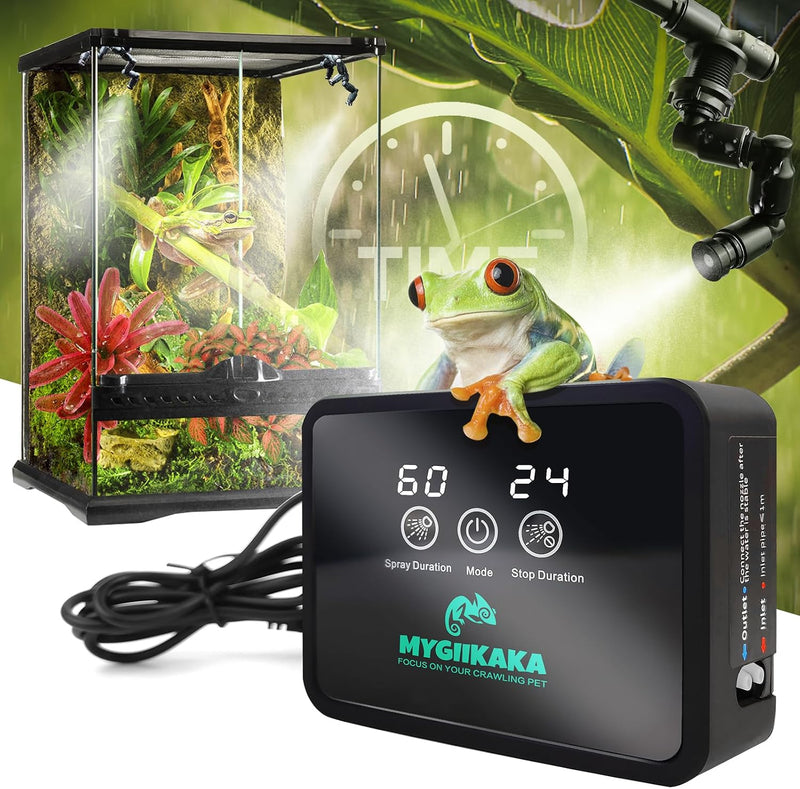 MYGIIKAKA Automatic Reptile Misting System, Reptile Humidifier Fogger