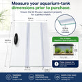 Clear Tempered Glass Aquarium Canopy Replacement Lid 19.33x9.84x0.16in Fish Tank Hood Fits Most 10 Gallon Aqueon Tanks f