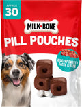 Milk-Bone Pill Pouches Dog Treats, Hickory Smoked Bacon Flavor, 30 Count Bag