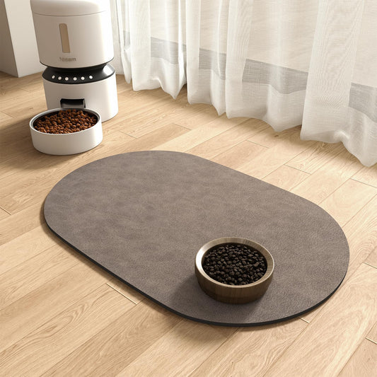 MontVoo Absorbent Dog Food Mat-Dog Mat for Food and Water Bowl | Quick Dry Pet Dish Mat, No Stains & Easy Clean Cat Rug 