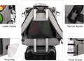 Modoker Multi-Compartment Dog Travel Backpack for Pet Supplies