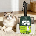 [2026 Version]Efficient Metal Cat Litter Scoop- Stainless Steel Cat Litter Scooper with Holder, Heavy Duty Litter Sifter, Pooper Scooper Kitty Litter Box Scooper-Cat Scooper for Litter Box Cleaning