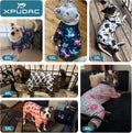 XPUDAC 2 Pack Dog Pajamas for Large Breeds, Soft Warm Dog Pjs Onesie 4-Way Stretch Pet Outfit Lightweight Pet Clothes Bo