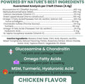 Chew + Heal Labs Glucosamine for Dogs Hip and Joint Supplement - 60 Senior Dogs Mobility Soft Chews - Made with Glucosamine, MSM, Chondroitin, Green Lipped Mussels and More - Made in The USA
