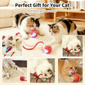Interactive Cat Toy Ball, Automatic Cat Toys for Indoor Cats with 3 Modes