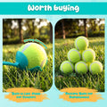 Junkin 2 Pcs 12.6-inch Dog Ball Launcher with 6 Pcs 2.5-inch Tennis Balls Pet Dog Thrower Fetch Toy for Dogs 20-60 lb Ou