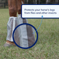 SmartEquine Deluxe Relaxed Fit Fly Boots for Horses, Pair (2), Horse Size