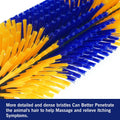 Livestock Scratching Brush Goat Scratcher Brush Full Massage Grooming Tool with 4 Screws for Cow,Cattle,Cow,Sheep, Horse