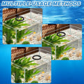 Magnetic Fish Feeding Ring, Automatic Turtle Feeder for Aquarium Floating Aquarium Feeder Self-Adjusting to Water Level,