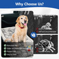 Cyhczx Thickened Dog Bed for Car Back Seat, Upgraded Bottom Non-Slip，Fits Hard Bottom car seat Cover for Dogs, Premium Mixed Color ，Dog Car Seat Cover