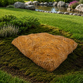 Low Profile Faux Rock Cover 20" W x 20" L x 3" H, Flat Fiberglass Landscape Rock for Well Caps, Septic Lids & Utility Co