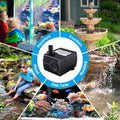 CWKJ Fountain Pump, 2 Packs 80GPH Submersible Water Pump for Aquarium