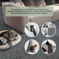 Cat Scratch Couch Furniture Protector, Self-Adhesive Cat Scratch Pad Deterrent for Furniture, DIY Climbing Cat Scratcher Couch Protector from Cat Claws Scratching for Indoor, with 10 Pins (LightGrey)
