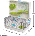 MidWest Homes for Pets Hamster Cage | Awesome Arcade Hamster Home (White) | 18.11 x 11.61 x 21.26 Inch