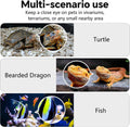 SnapBud 3MP 2K AI Reptile & Aquarium Camera with Angle Magnetic Mount, Close-Focus Lens for Fish Tank Terrarium Lizard Snake Pet, 2.4G&5GHz WiFi, 24/7 Recording, Anti-Glare & No Reflection